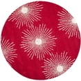 thumbnail image 1 of SAFAVIEH Soho Fiesta Geometric Area Rug, Red/Ivory, 6' x 6' Round, 1 of 6