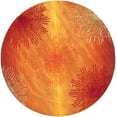 thumbnail image 1 of SAFAVIEH Soho Fiesta Geometric Area Rug, Rust/Multi, 6' x 6' Round, 1 of 9