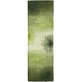 thumbnail image 1 of SAFAVIEH Soho Fiesta Geometric Runner Rug, Green/Multi, 2'6" x 8', 1 of 9