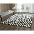 thumbnail image 1 of SAFAVIEH Soho Fion Geometric Wool Area Rug, Beige/Charcoal, 3'6" x 5'6", 1 of 6