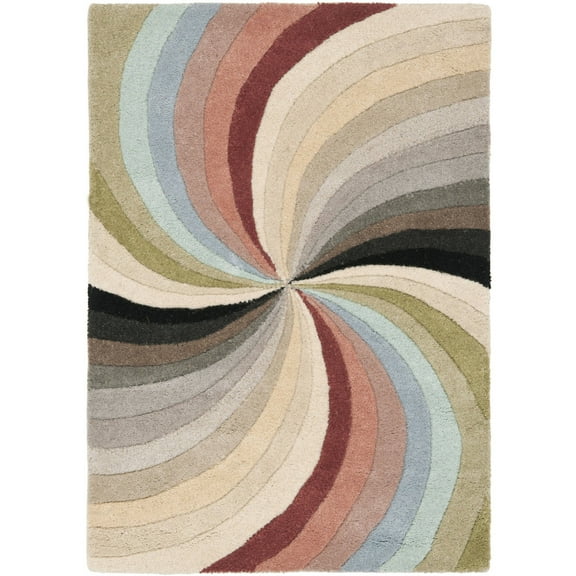 SAFAVIEH Soho Floella Abstract Wool Area Rug, Multi, 2' x 3'