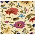 thumbnail image 1 of SAFAVIEH Soho Florence Floral Wool Area Rug, Ivory/Multi, 6' x 6' Square, 1 of 10