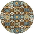 thumbnail image 1 of SAFAVIEH Soho Frosina Floral Wool Area Rug, Brown/Blue, 7'6" x 9'6", 1 of 2