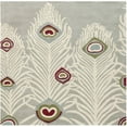 thumbnail image 1 of SAFAVIEH Soho Fulton Peacock Feather Wool Area Rug, Grey/Ivory, 2'6" x 4', 1 of 8
