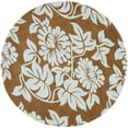 thumbnail image 1 of SAFAVIEH Soho Gavin Floral Wool Area Rug, Light Brown/Blue, 6' x 6' Round, 1 of 9