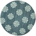 thumbnail image 1 of SAFAVIEH Soho Geoff Geometric Wool Area Rug, Blue, 6' x 6' Round, 1 of 8