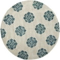 thumbnail image 1 of SAFAVIEH Soho Geoff Geometric Wool Area Rug, Silver, 6' x 6' Round, 1 of 8