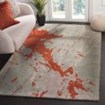 thumbnail image 1 of SAFAVIEH Soho Henrietta Abstract Area Rug, Grey/Orange, 3'6" x 5'6", 1 of 7