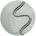 thumbnail image 1 of SAFAVIEH Soho Hudson Geometric Area Rug, Grey/Ivory, 8' x 8' Round, 1 of 6