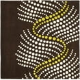 thumbnail image 1 of SAFAVIEH Soho Hudson Geometric Dotted Wool Area Rug, Brown/Beige, 6' x 6' Square, 1 of 9