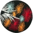 thumbnail image 1 of SAFAVIEH Soho Jared Geometric Area Rug, Black/Multi, 6' x 6' Round, 1 of 8