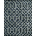thumbnail image 1 of SAFAVIEH Soho Jarrod Geometric Wool Area Rug, Grey/Dark Blue, 3'6" x 5'6", 1 of 9