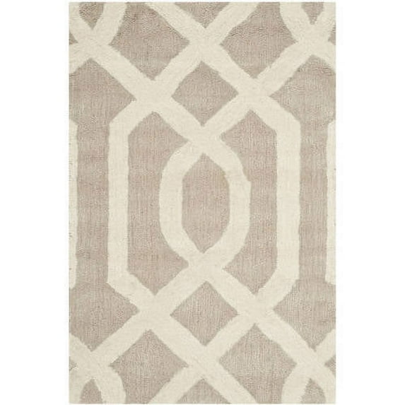 SAFAVIEH Soho Jarrod Geometric Wool Area Rug, Grey/Ivory, 2' x 3'