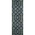 thumbnail image 1 of SAFAVIEH Soho Jarrod Geometric Wool Runner Rug, Grey/Dark Blue, 2'6" x 10', 1 of 9