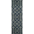 thumbnail image 1 of SAFAVIEH Soho Jarrod Geometric Wool Runner Rug, Grey/Dark Blue, 2'6" x 8', 1 of 9