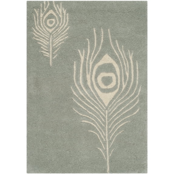 SAFAVIEH Soho Jarvis Floral Area Rug, Grey/Ivory, 2' x 3'