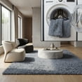 thumbnail image 1 of SAFAVIEH Soho Jenae Modern Shag Area Rug, 5' x 7', Dark Grey, 1 of 14