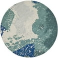 thumbnail image 1 of SAFAVIEH Soho Jeptha Abstract Wool Area Rug, Blue/Multi, 6' x 6' Round, 1 of 7
