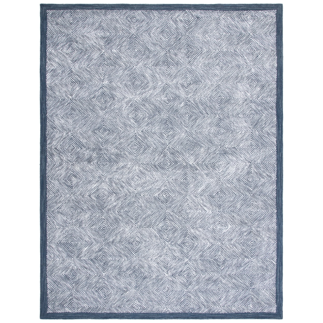 SAFAVIEH Soho Jonie Abstract Area Rug, Dark Grey/Ivory, 6' x 9'