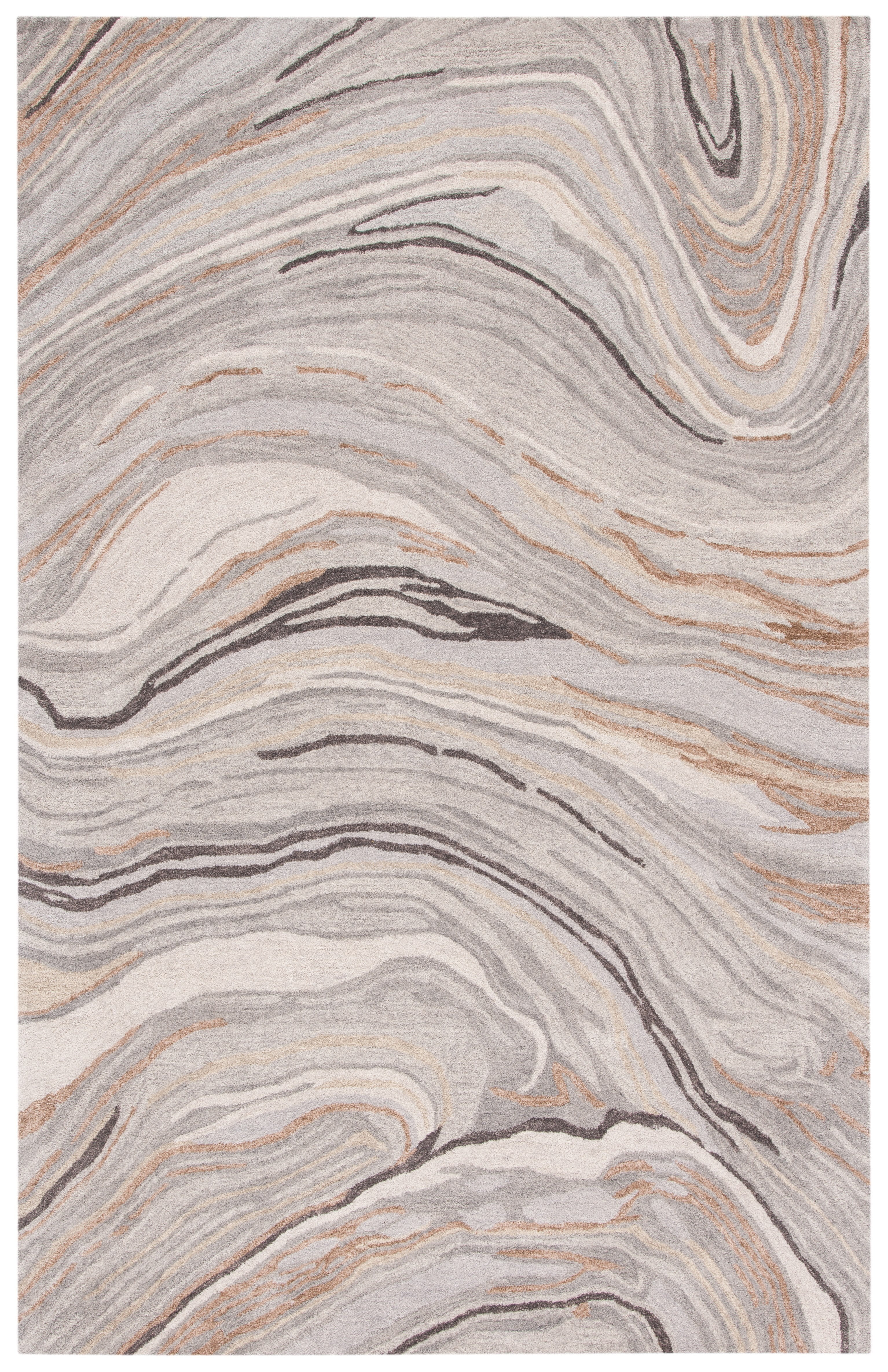 SAFAVIEH Soho Joshua Abstract Area Rug, Beige/Grey, 4' x 6'
