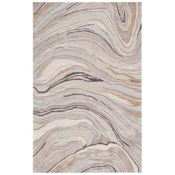 SAFAVIEH Soho Joshua Abstract Area Rug, Beige/Grey, 4' x 6'