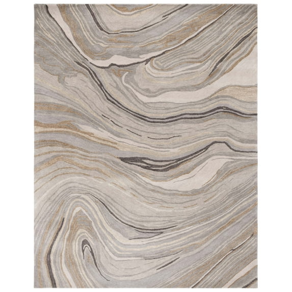 SAFAVIEH Soho Joshua Abstract Area Rug, Beige/Grey, 8' x 10'