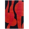 thumbnail image 1 of SAFAVIEH Soho Josie Geometric Wool Area Rug, Black/Red, 2' x 3', 1 of 6