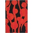 thumbnail image 1 of SAFAVIEH Soho Josie Abstract Wool Area Rug, Black/Red, 7'6" x 9'6", 1 of 10