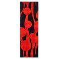thumbnail image 1 of SAFAVIEH Soho Josie Abstract Wool Runner Rug, Black/Red, 2'6" x 8', 1 of 10