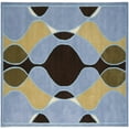 thumbnail image 1 of SAFAVIEH Soho Juliet Abstract Wool Area Rug, Blue/Multi, 6' x 6' Square, 1 of 6