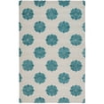 thumbnail image 1 of SAFAVIEH Soho Juniper Geometric Wool Area Rug, Ivory/Light Blue, 7'6" x 9'6", 1 of 9