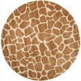 thumbnail image 1 of SAFAVIEH Soho Keeley Geometric Wool Area Rug, Beige/Brown, 6' x 6' Round, 1 of 5