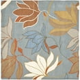 thumbnail image 1 of SAFAVIEH Soho Keith Floral Wool Area Rug, Blue/Multi, 6' x 6' Square, 1 of 10