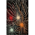 thumbnail image 1 of SAFAVIEH Soho Keller Fire Works Wool Area Rug, Black/Multi, 5' x 8', 1 of 7