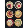 thumbnail image 1 of SAFAVIEH Soho Kendall Geometric Wool Area Rug, Black/Multi, 2' x 3', 1 of 10