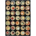 thumbnail image 1 of SAFAVIEH Soho Kendall Geometric Wool Area Rug, Black/Multi, 5' x 8', 1 of 10