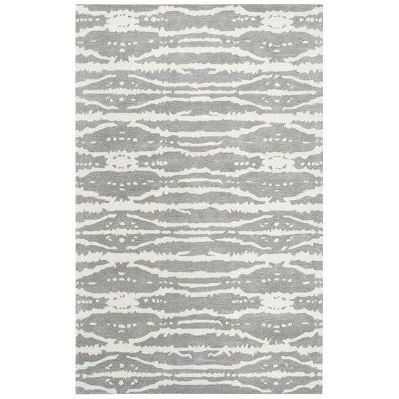 SAFAVIEH Soho Kiaran Abstract Area Rug, Grey/Ivory, 3'6" x 5'6"
