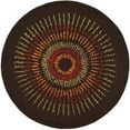 thumbnail image 1 of SAFAVIEH Soho Leanne Geometric Wool Area Rug, Brown/Gold, 4' x 4' Round, 1 of 9