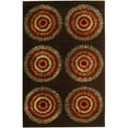 thumbnail image 1 of SAFAVIEH Soho Leanne Geometric Wool Area Rug, Brown/Gold, 7'6" x 9'6", 1 of 9