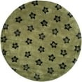 thumbnail image 1 of SAFAVIEH Soho Liam Floral Wool Area Rug, Sage/Black, 6' x 6' Round, 1 of 10