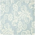 thumbnail image 1 of SAFAVIEH Soho Logan Floral Wool Area Rug, Blue/Ivory, 6' x 6' Square, 1 of 7