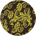 thumbnail image 1 of SAFAVIEH Soho Logan Floral Wool Area Rug, Brown/Green, 6' x 6' Round, 1 of 8