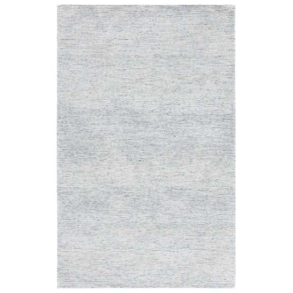 SAFAVIEH Soho Louella Solid Area Rug, Blue/Ivory, 8' x 10'