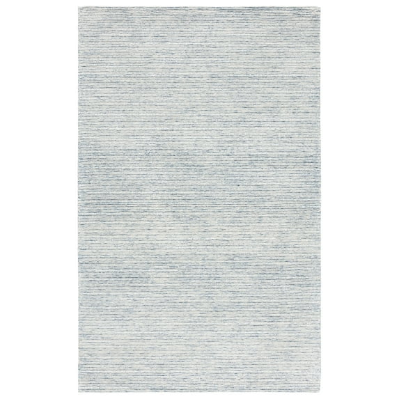 SAFAVIEH Soho Louella Solid Area Rug, Blue/Ivory, 9' x 12'