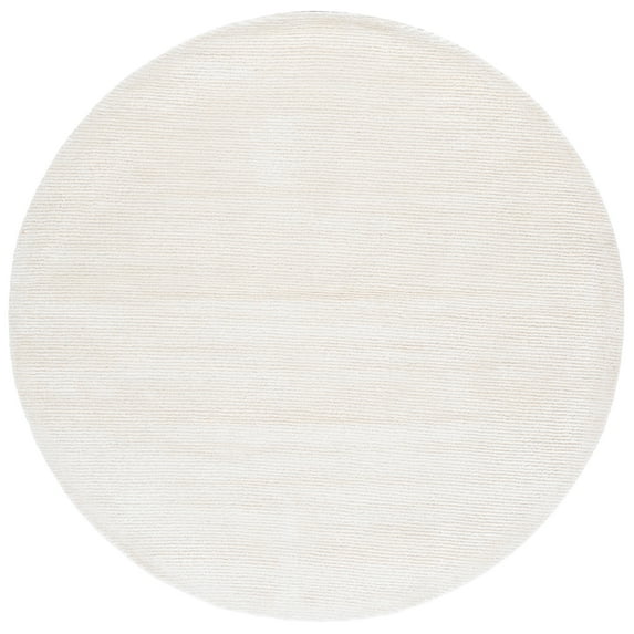 SAFAVIEH Soho Louella Solid Area Rug, Ivory, 6' x 6' Round