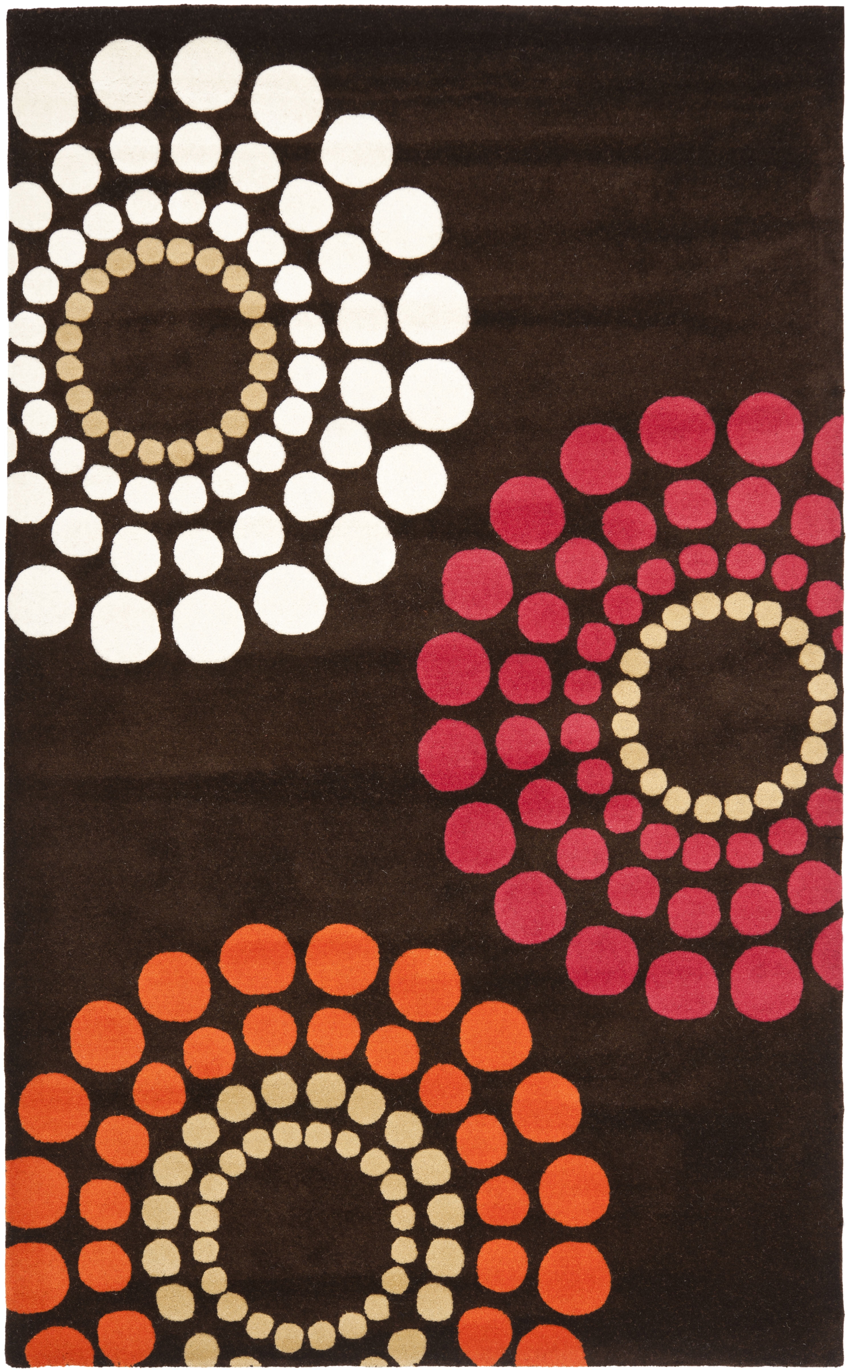 SAFAVIEH Soho Louise Geometric Area Rug, Brown/Multi, 5' x 8'