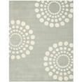 thumbnail image 1 of SAFAVIEH Soho Louise Polka Dots Wool Area Rug, Grey/Ivory, 3'6" x 5'6", 1 of 8
