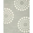 thumbnail image 1 of SAFAVIEH Soho Louise Polka Dots Wool Area Rug, Grey/Ivory, 6' x 6' Square, 1 of 8