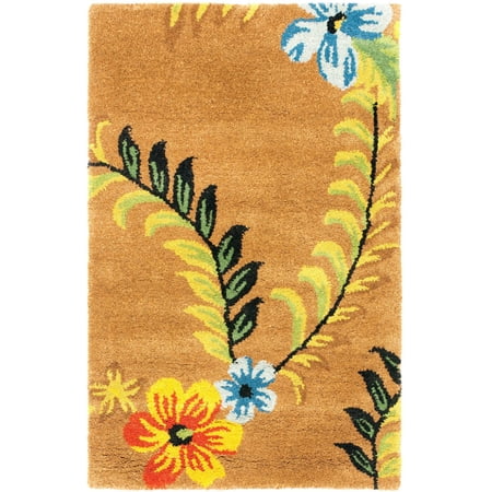 SAFAVIEH Soho Madison Floral Wool Area Rug, Brown/Multi, 2' x 3'