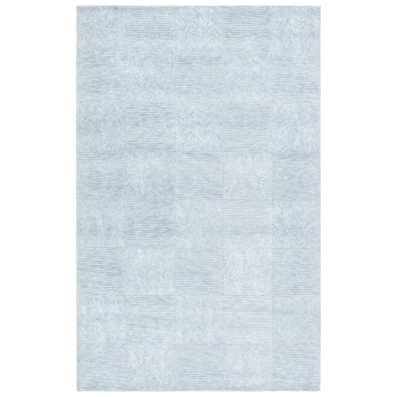 SAFAVIEH Soho Mansel Geometric Area Rug, Light Blue, 8' x 10'